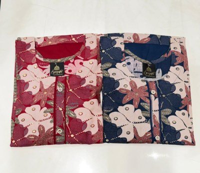 Anish Amul Pure Rayon Foil Print 3 Piece Suit Set Size wise Combo Set