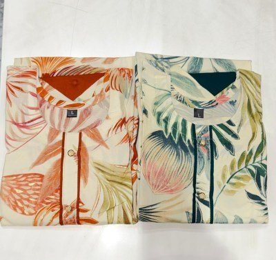 Anish Amul Pure Rayon Foil Print 3 Piece Suit Set Size wise Combo Set