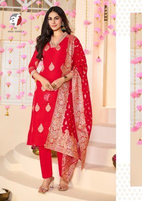 Anju Bandan Vol 5 Pure Dola Silk Kurti Pant Dupatta Set with Heavy Jacquard And Lace Work Wholesale Ethnic Collection Wholesale kurti pant with dupatta Catalogs