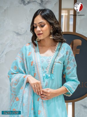Anju D No. 907 Pure Cotton Anarkali Kurti Pant And Dupatta Set Designer Ethnic Wear Collection Wholesale wholesale catalogs