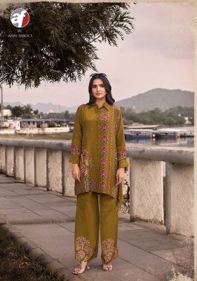 Anju Fabric FUSION Vol-6 Designer Co-Ord Set Natural Crepe  co ord set catalogs