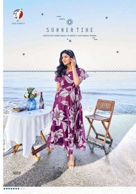Anju Fabrics Coral Charm Vol 4 Premium Collection Georgette Kurti Wholesale Rate  kurtis catalogs