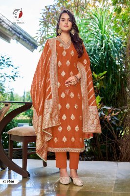 Anju G 9766 Pure Dola Silk Kurti Pant Dupatta Set Wholesale Ethnic Wear Anju Fabrics