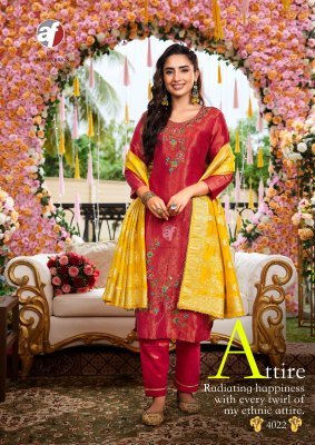 Anju Rangat Tissue Shimmer Kurti Pant with Contrast Dupatta Heavy Embroidery And Handwork Ethnic Set Wholesale kurtis catalogs