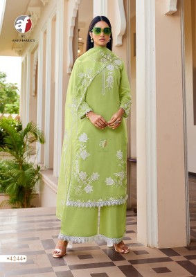 Anju fabric  Sargam vol 02  Design no 4244  Readymade embroidery suit  Anju Fabrics