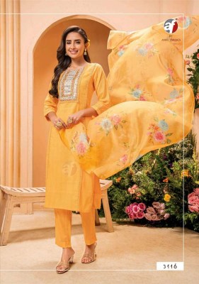 Anju fabrics Preety Petals kurti pant with digital printed dupatta wholesale Kurti catalogue Surat  kurtis catalogs