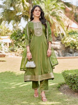 Ankita by Aanchi Roman shimmer Flair top with dupatta and bottom collection at low rate fancy Anarkali suit catalogs