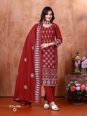 Ankita vol 3 by Krishna Trends Rayon Foil printed Ready made suit collection at amaviexpo readymade suit catalogs