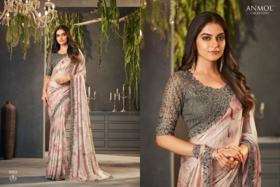 Anmol creation by Exotique vol 04 by fancy georgette printed saree with blouse at wholesale price sarees catalogs