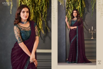 Anmol creation by Exotique vol 04 by fancy georgette printed saree with blouse at wholesale price sarees catalogs