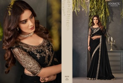 Anmol creation by Exotique vol 04 by fancy georgette printed saree with blouse at wholesale price sarees catalogs