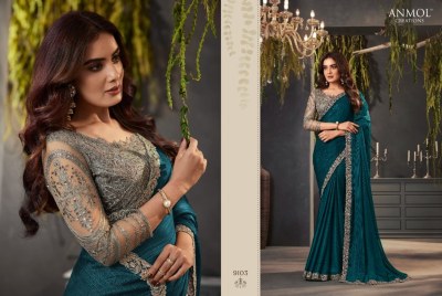Anmol creation by Exotique vol 04 by fancy georgette printed saree with blouse at wholesale price sarees catalogs