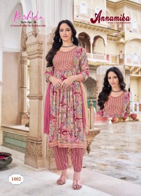 Annamika vol 1 by Kashida heavy foil printed fancy readymade suit catalogue readymade suit catalogs