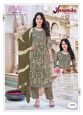 Annamika vol 1 by Kashida heavy foil printed fancy readymade suit catalogue readymade suit catalogs