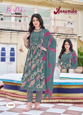 Annamika vol 1 by Kashida heavy foil printed fancy readymade suit catalogue readymade suit catalogs