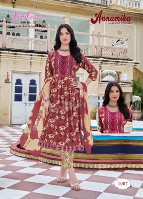Annamika vol 1 by Kashida heavy foil printed fancy readymade suit catalogue readymade suit catalogs