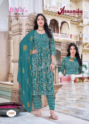 Annamika vol 1 by Kashida heavy foil printed fancy readymade suit catalogue readymade suit catalogs
