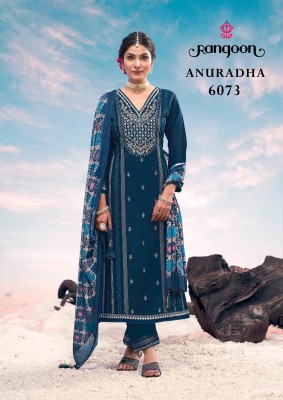 Anuradha by Rangoon Airjet Rayon With Heavy Work readymade suit catalogue  in amaviexpo readymade suit catalogs