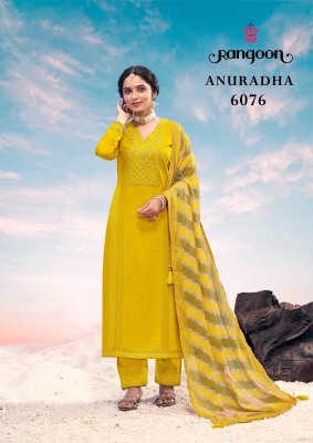 Anuradha by Rangoon Airjet Rayon With Heavy Work readymade suit catalogue  in amaviexpo readymade suit catalogs