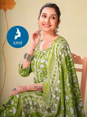 Apple by Kaya Super Quality Cotton printed kurti pant with dupatta collection in affordable rate  readymade suit catalogs