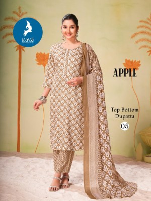 Apple by Kaya Super Quality Cotton printed kurti pant with dupatta collection in affordable rate  readymade suit catalogs