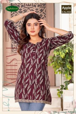 Apple vol 2 by Mahalaxmi Fancy heavy cotton printed western wear top catalogue at amaviexpo western wear catalogs