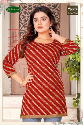 Apple vol 2 by Mahalaxmi Fancy heavy cotton printed western wear top catalogue at amaviexpo western wear catalogs