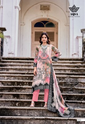 Aqsa by Aahana pure Bamberg digital printed unstitched salwar suit catalogue at low rate  salwar kameez catalogs