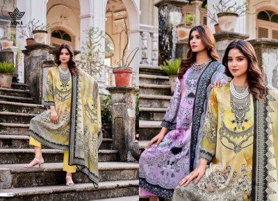 Aqsa by Aahana pure Bamberg digital printed unstitched salwar suit catalogue at low rate  salwar kameez catalogs