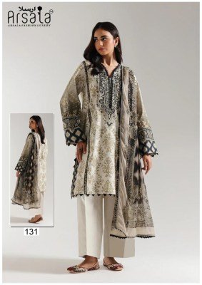 Arsala Fashion Amara Vol. 4 Heavy Lawn Cotton Kurta Pant Dupatta Set wholesale catalogs