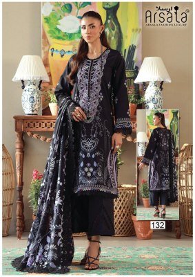 Arsala Fashion Amara Vol. 4 Heavy Lawn Cotton Kurta Pant Dupatta Set kurti pant with dupatta Catalogs