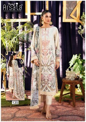 Arsala Fashion Amara Vol. 4 Heavy Lawn Cotton Kurta Pant Dupatta Set kurti pant with dupatta Catalogs