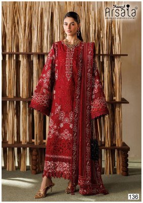Arsala Fashion Amara Vol. 4 Heavy Lawn Cotton Kurta Pant Dupatta Set kurti pant with dupatta Catalogs