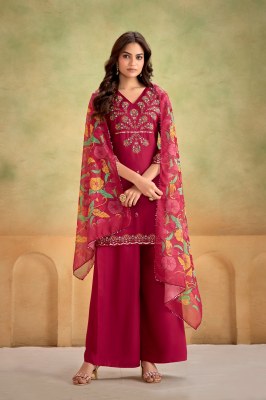 Artridhs lunch Pure Heavy Gaji Silk khatli work readymade suit catalogue at affordable rate readymade suit catalogs