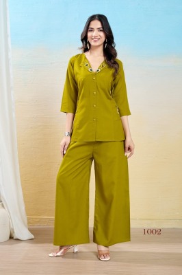 Atufa vol 1 present Pure Heavy Reyon Plain Co ord set collection with low rate Amavi