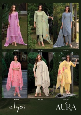 Aura by Clysi Cambric cotton khatli work readymade suit collection readymade suit catalogs