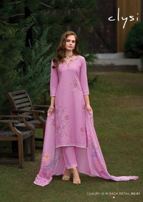 Aura by Clysi Cambric cotton khatli work readymade suit collection readymade suit catalogs