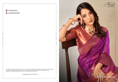 Aura present vitisha new exclusive Mercerised Cotton saree catalogue at low rate sarees catalogs