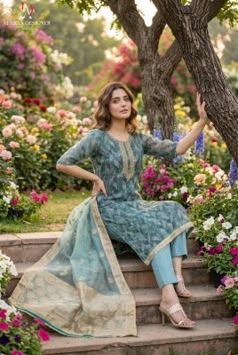 Aurraa Designer Roohaa Vol-28 Organza Banarasi Suit Set wholesale catalogs
