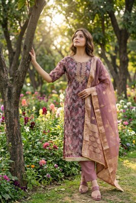 Aurraa Designer Roohaa Vol-28 Organza Banarasi Suit Set readymade suit catalogs