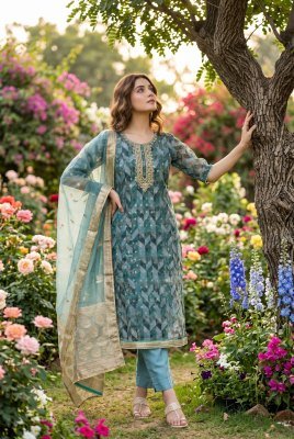 Aurraa Designer Roohaa Vol-28 Organza Banarasi Suit Set readymade suit catalogs