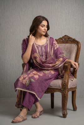 Aurraa Designer Roohaa Vol-29 Pure Cotton Lilan Simmar Suit Set wholesale catalogs