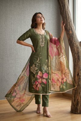 Aurraa Designer Roohaa Vol-29 Pure Cotton Lilan Simmar Suit Set readymade suit catalogs