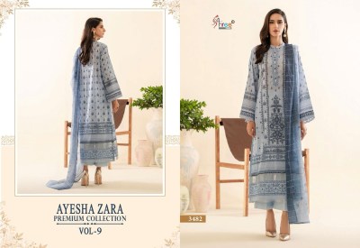 Ayesha by zara premium collection vol 9 pure cotton printed exclusive embroidered pakistani suit catalogue at wholesale price pakistani suit catalogs