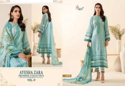 Ayesha by zara premium collection vol 9 pure cotton printed exclusive embroidered pakistani suit catalogue at wholesale price pakistani suit catalogs