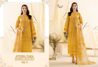Ayesha by zara premium collection vol 9 pure cotton printed exclusive embroidered pakistani suit catalogue at wholesale price pakistani suit catalogs