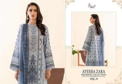 Ayesha by zara premium collection vol 9 pure cotton printed exclusive embroidered pakistani suit catalogue at wholesale price pakistani suit catalogs