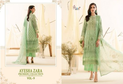 Ayesha by zara premium collection vol 9 pure cotton printed exclusive embroidered pakistani suit catalogue at wholesale price pakistani suit catalogs