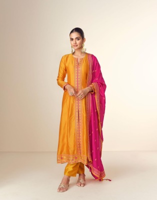 Azara by Aashirwad creation Premium Silk Free size Anarkali suit wholesale rate readymade suit catalogs
