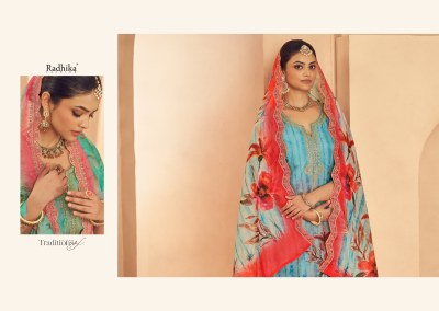 Azara present Shezlin organza digital printed with embroidered salwar kameez catalogue at low rate salwar kameez catalogs